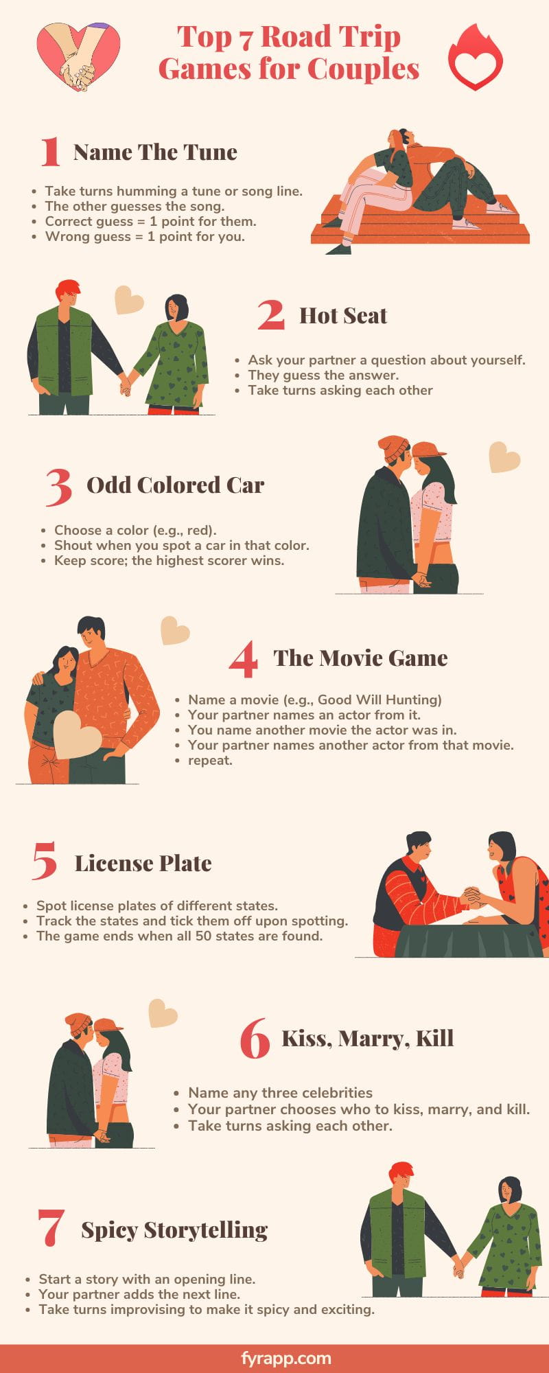 Road Trip Games for Couples Infographic